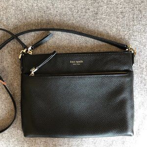 Kate Spade Polly Medium Crossbody - Black